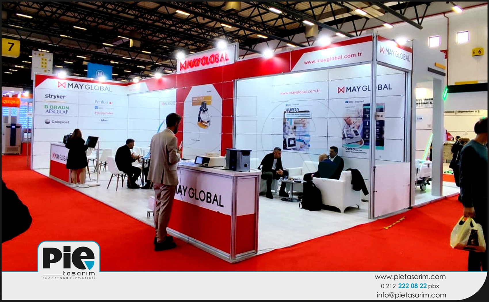 Pie Fuar Stand Tasarımı Ahşap Fuar Standı